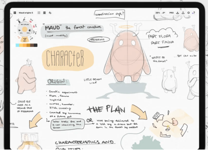 Concepts sketching app