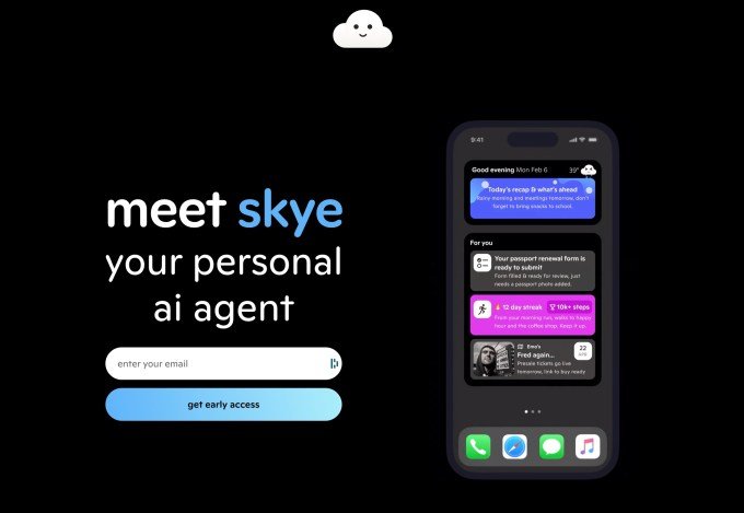 Skye AI app interface concept