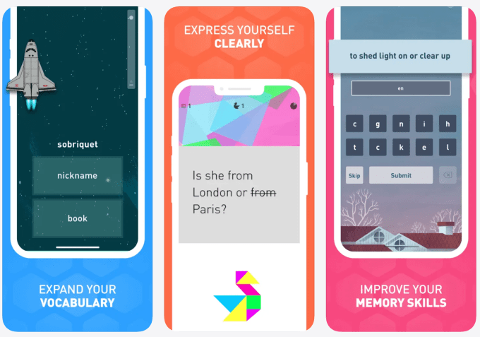 Elevate cognitive training app