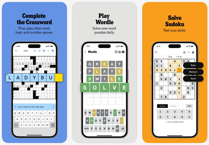 NYT Games selection