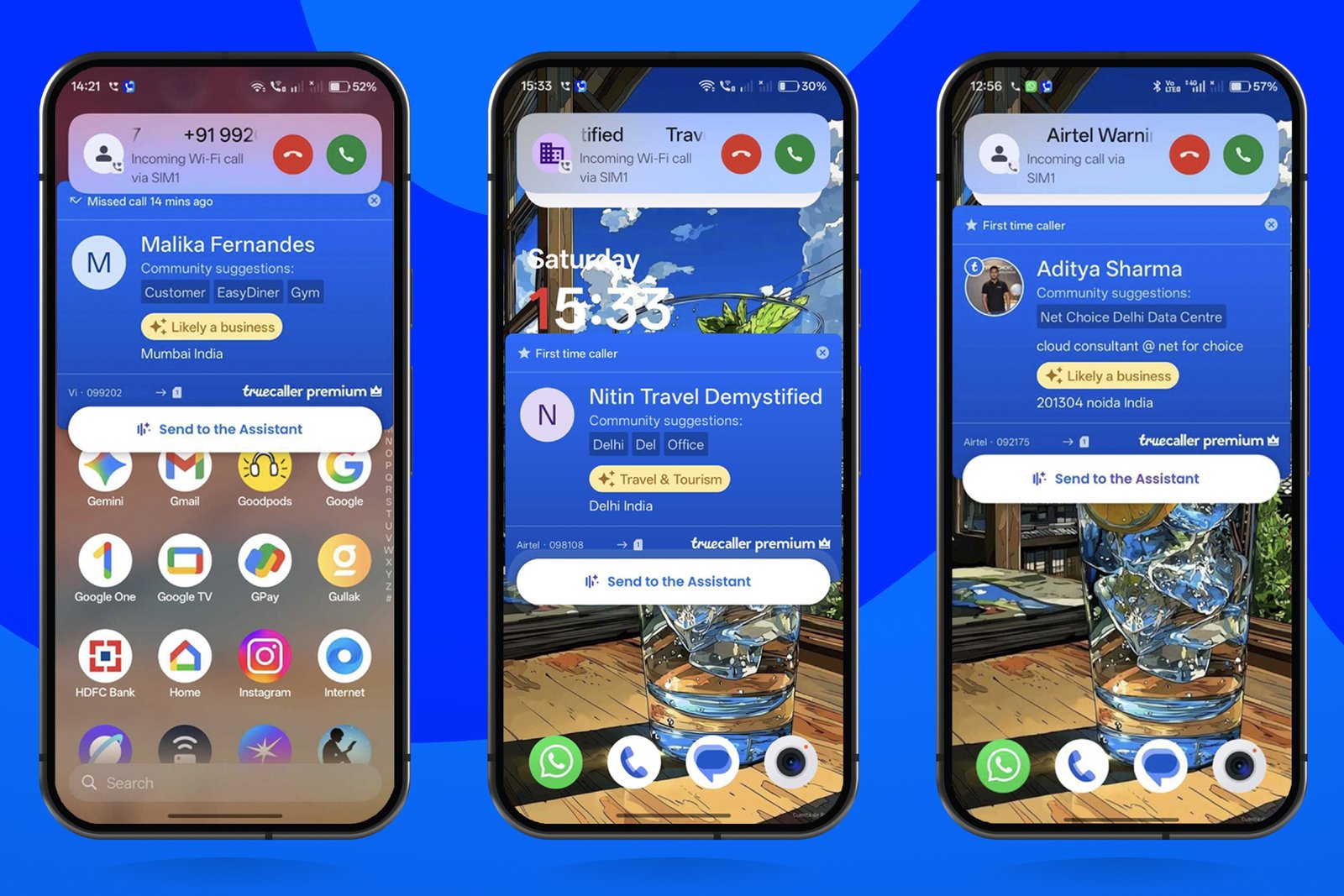 Truecaller community suggestions feature interface